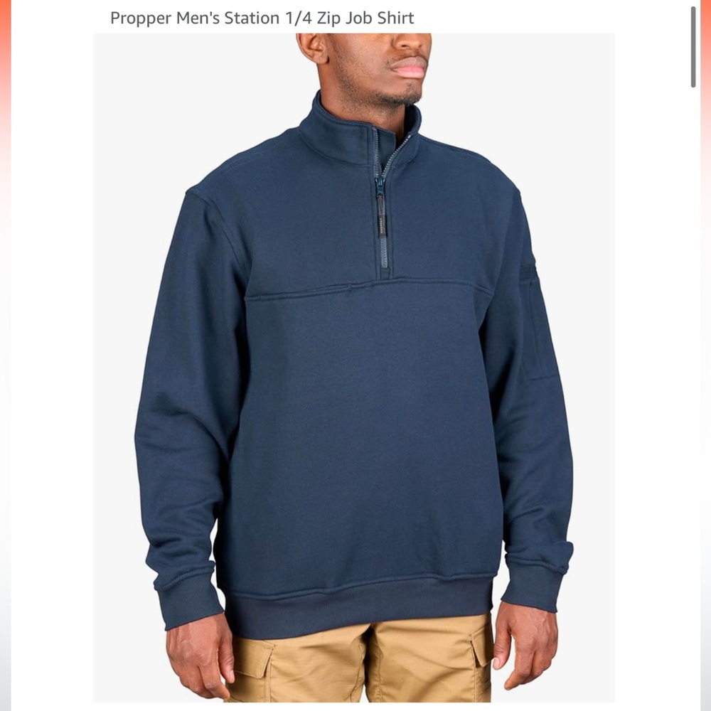 Propper Men's 1/4 Zip Pullover Sweatshirt Blue Size 2XL Long Sleeve